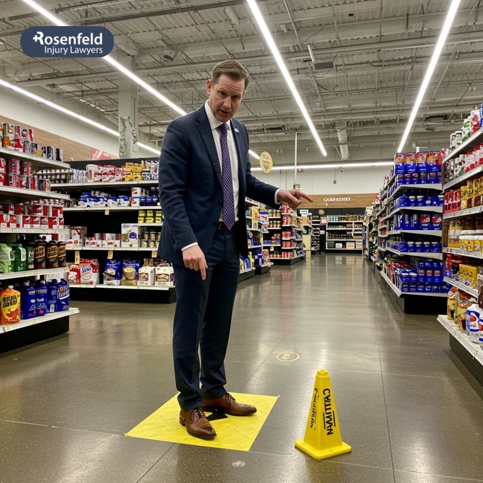 Comparative negligence as a common defense in slip and fall cases.