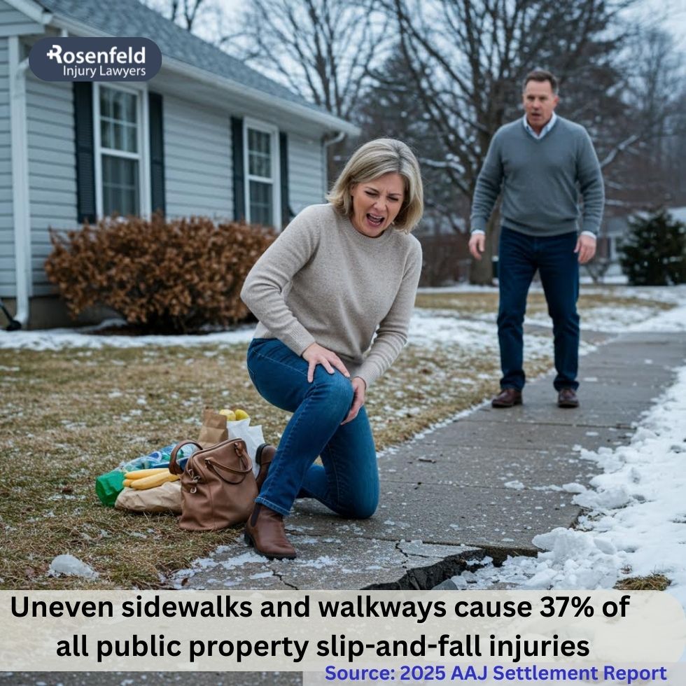 Fall accident caused by unsafe conditions on someone else’s property.