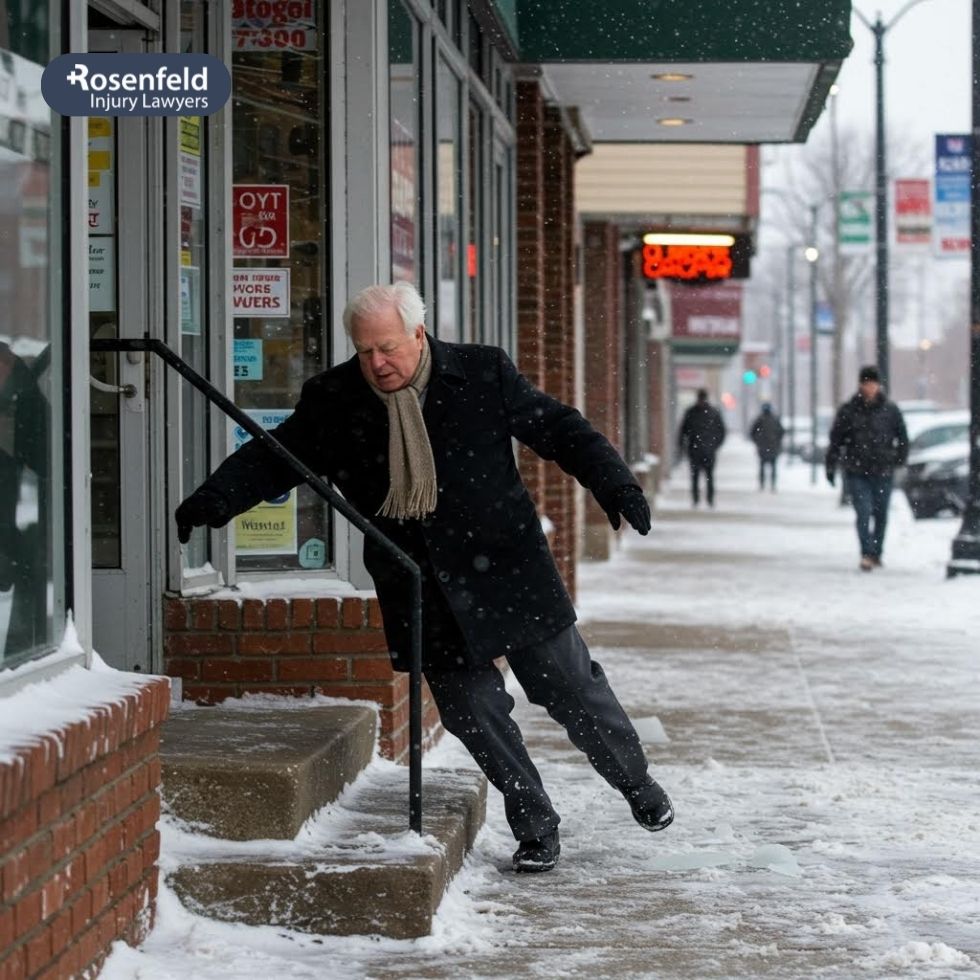 A lawyer holds the business owner liable for falls.