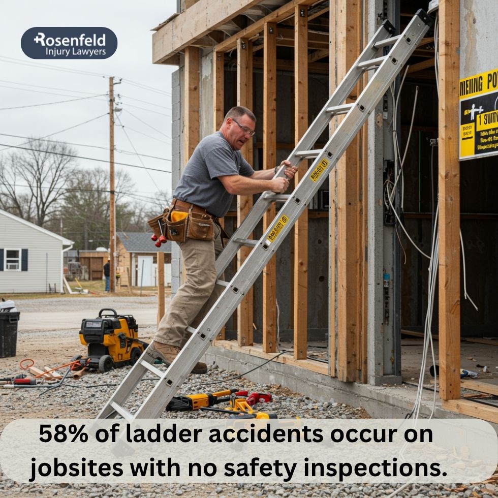 Filing a legal claim after a serious fall from a ladder.