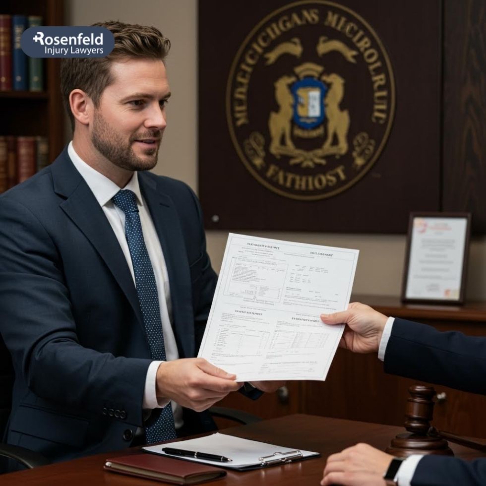 A lawyer uses your medical records to file a slip and fall claim.