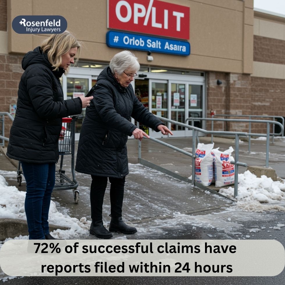 Legal documents prepared for filing a slip and fall lawsuit.