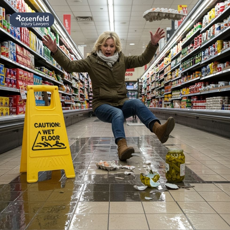 Injury severity impacting the settlement value in a grocery fall case.