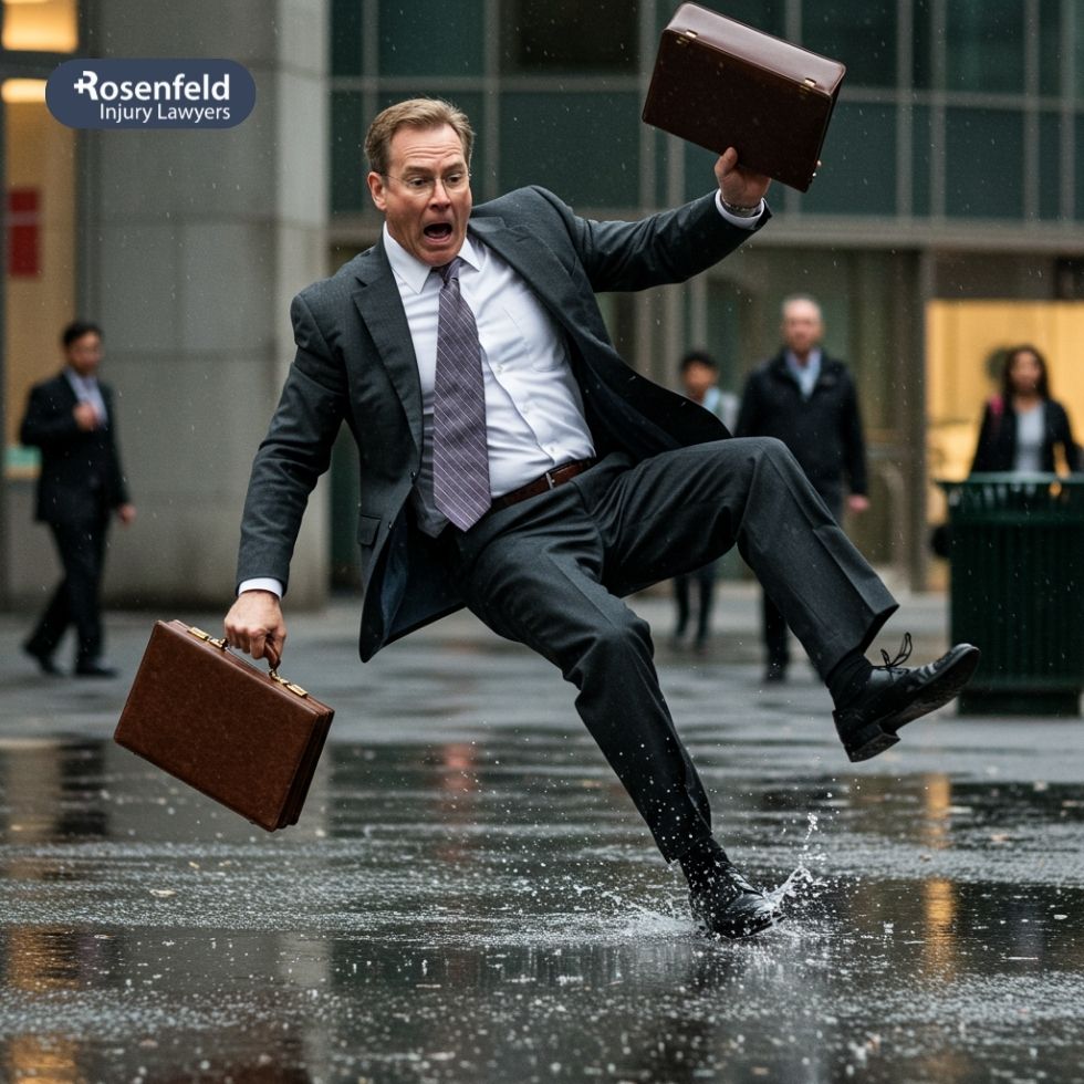 Lost wages after a slip and fall accident at work due to a workplace hazard.