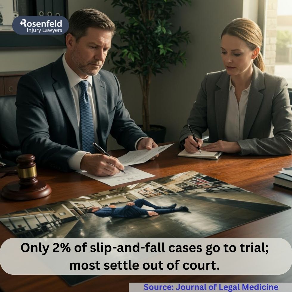 Slip and fall incident in a public area leading to a potential lawsuit.