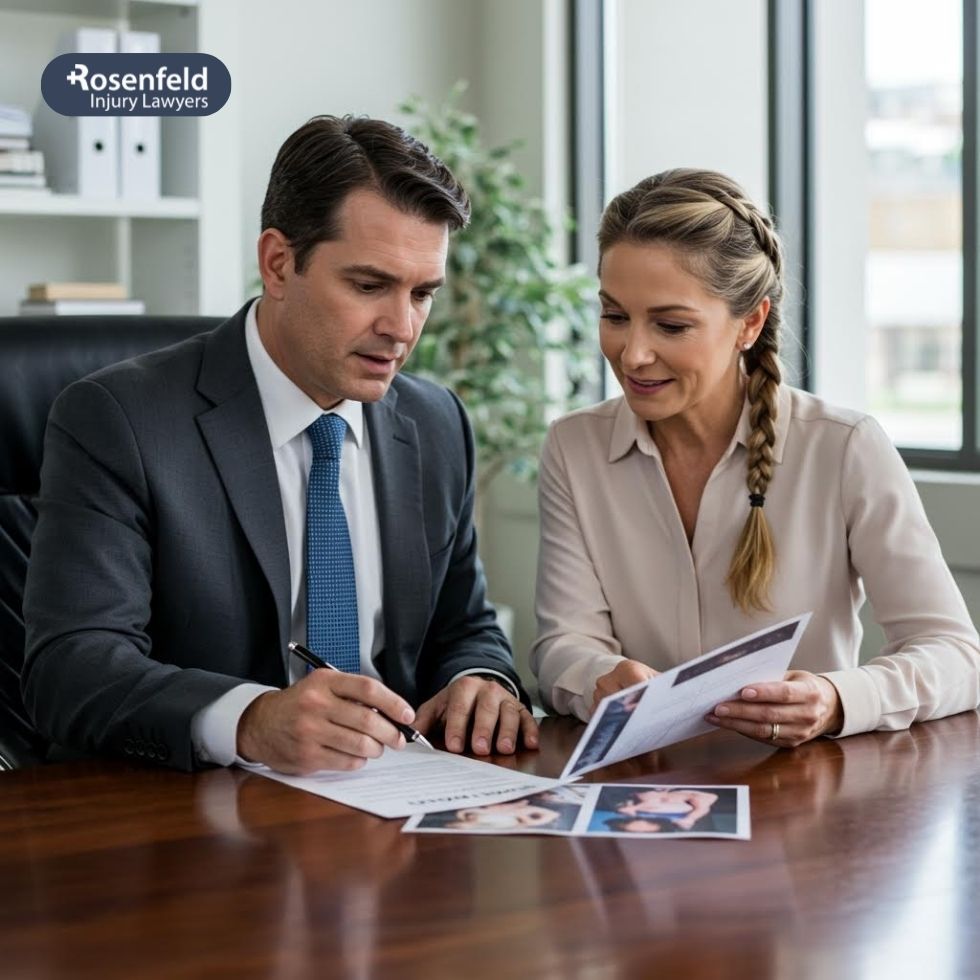 A lawyer investigates your slip and fall incident.