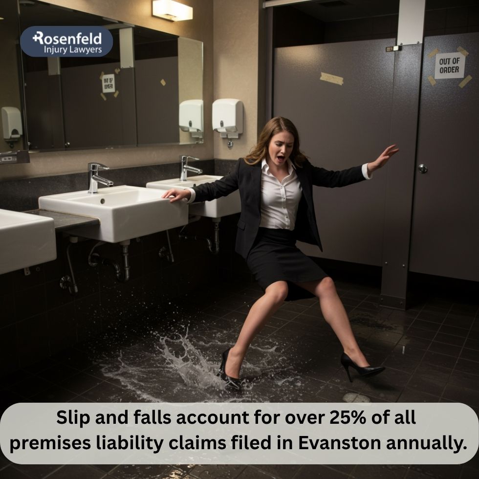 Evanston fall injury lawyer offering a free consultation to a slip and fall victim