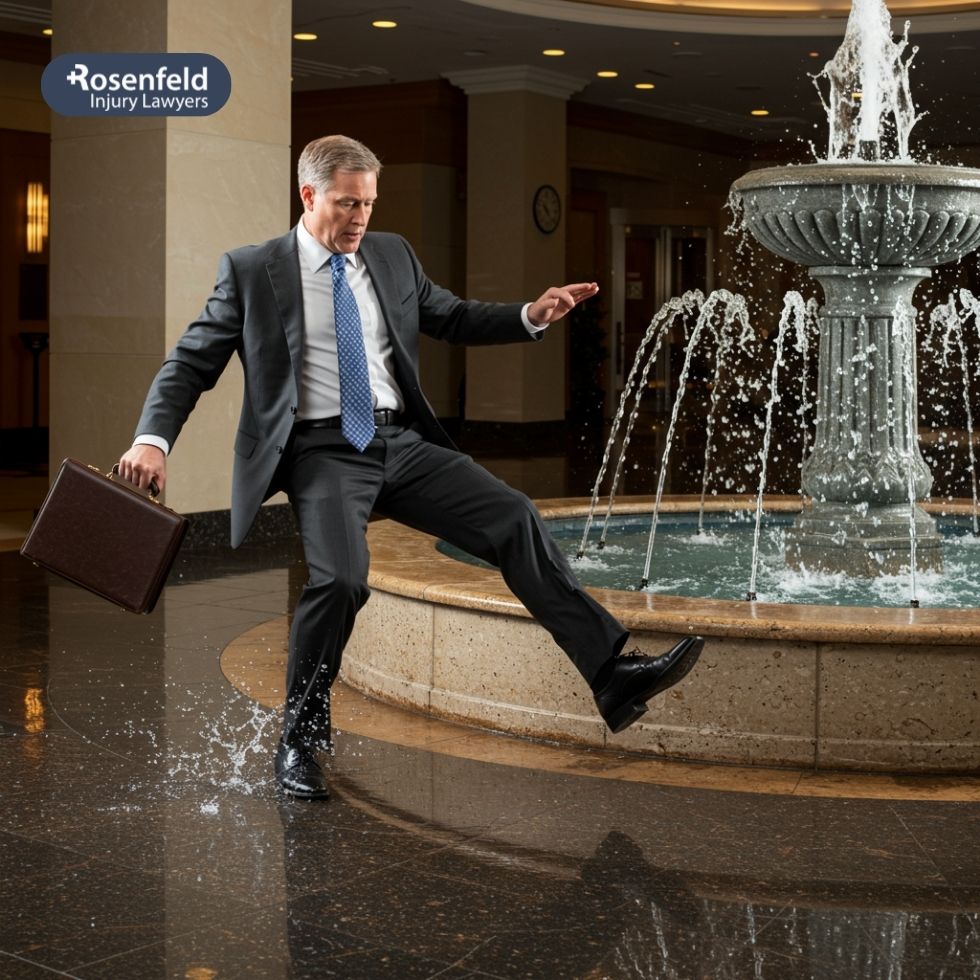 Business owner facing liability for a slip and fall.