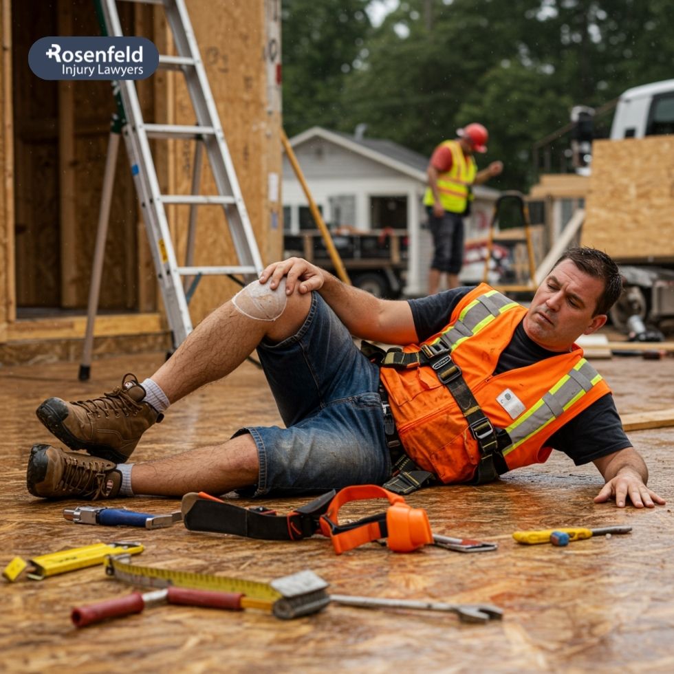 Lost wages after a slip and fall accident at work due to a workplace hazard.