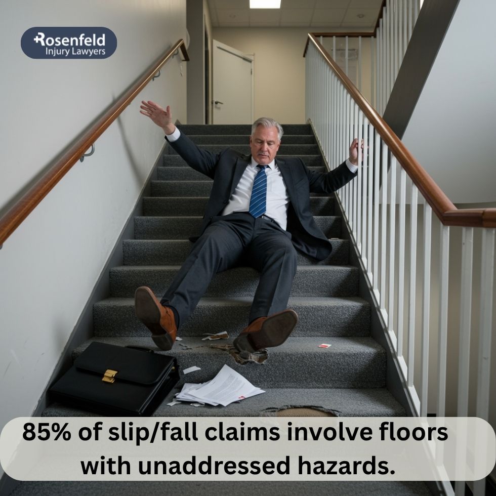 Worker advised to seek medical attention after a workplace slip and fall accident