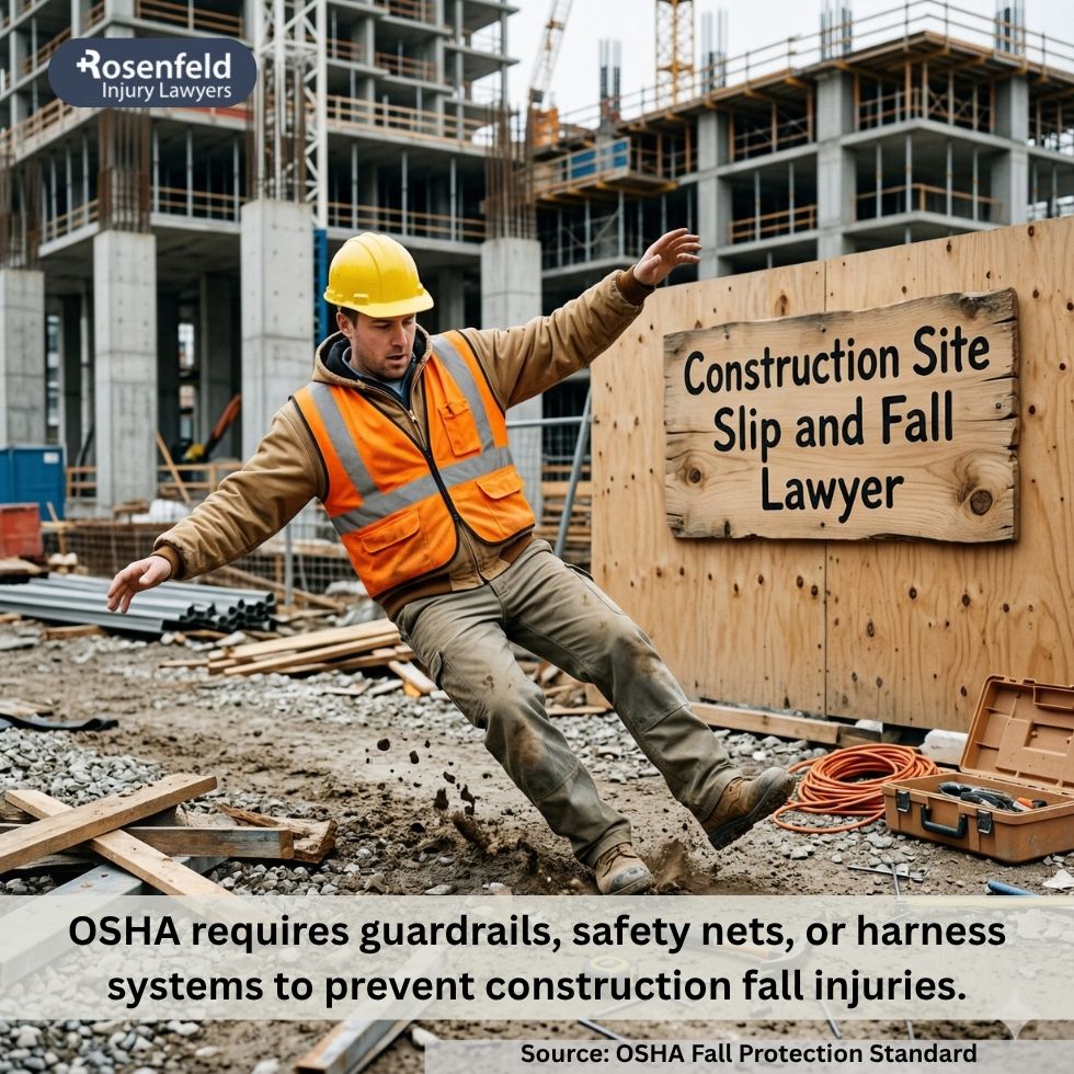 Chicago lawyer for non fatal injuries from construction falls.