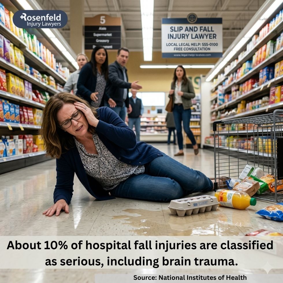Chicago slip and fall lawsuit involving a head injury, fair compensation, and disputes with insurance companies
