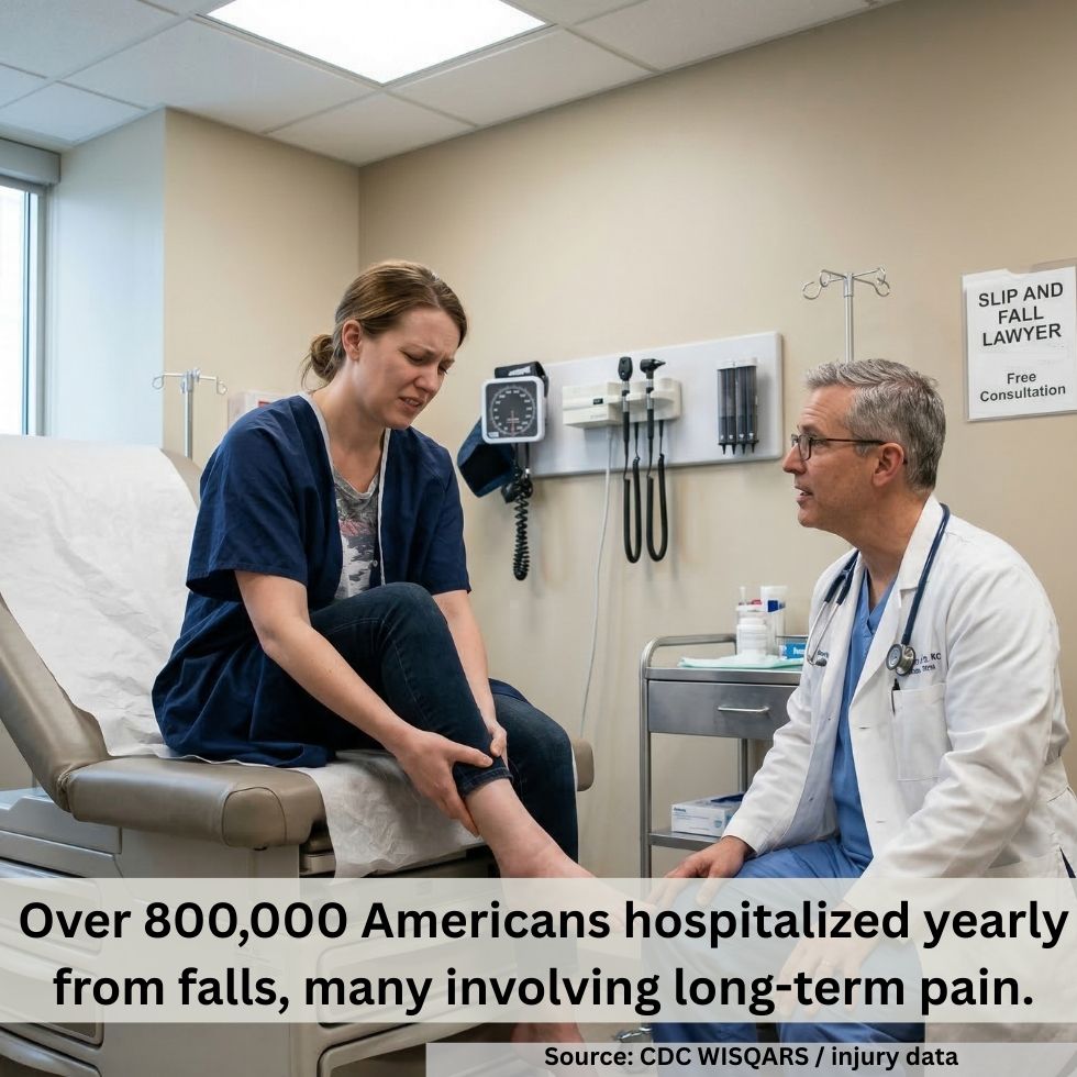 Lawyer explaining pain and suffering damages in a Chicago slip and fall claim.