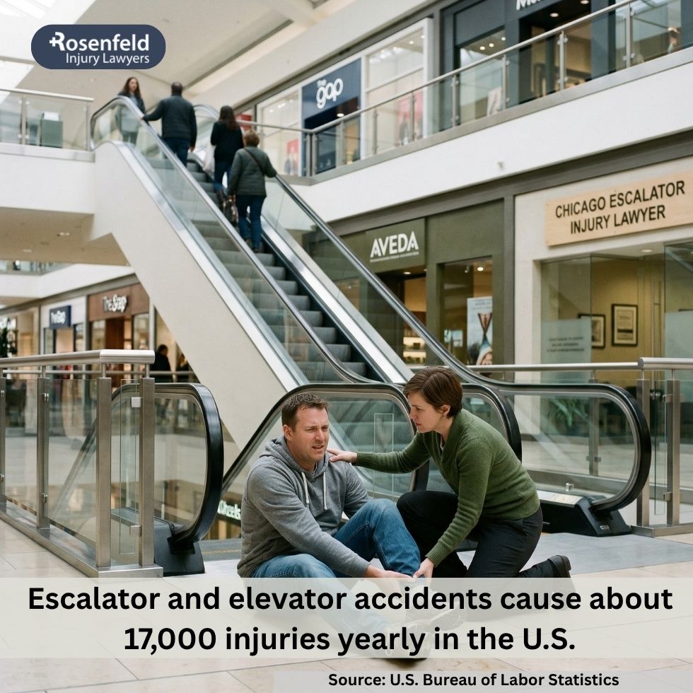 Elevator and escalator injury case handled by an experienced lawyer.