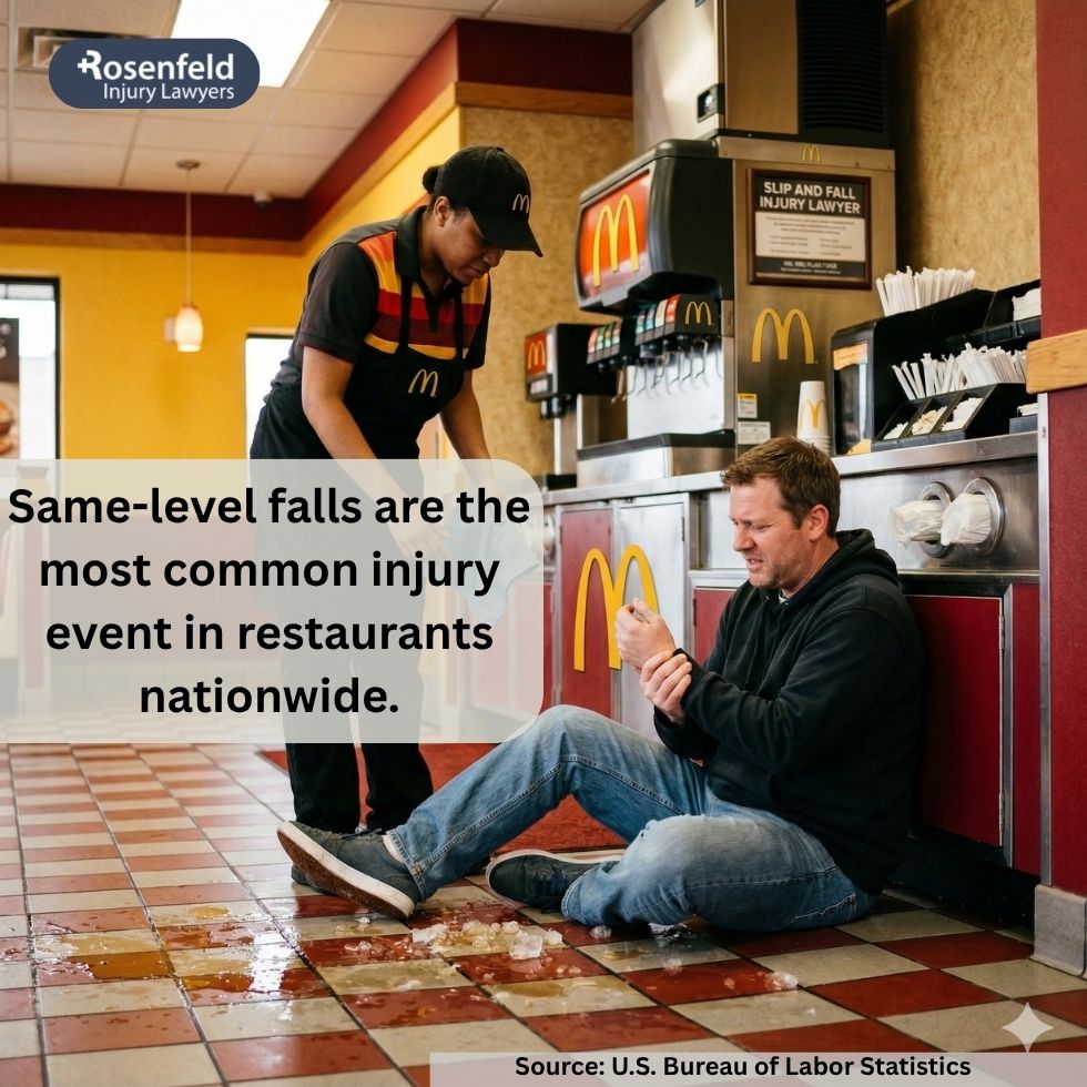 Mental anguish suffered after a fall at McDonald’s.