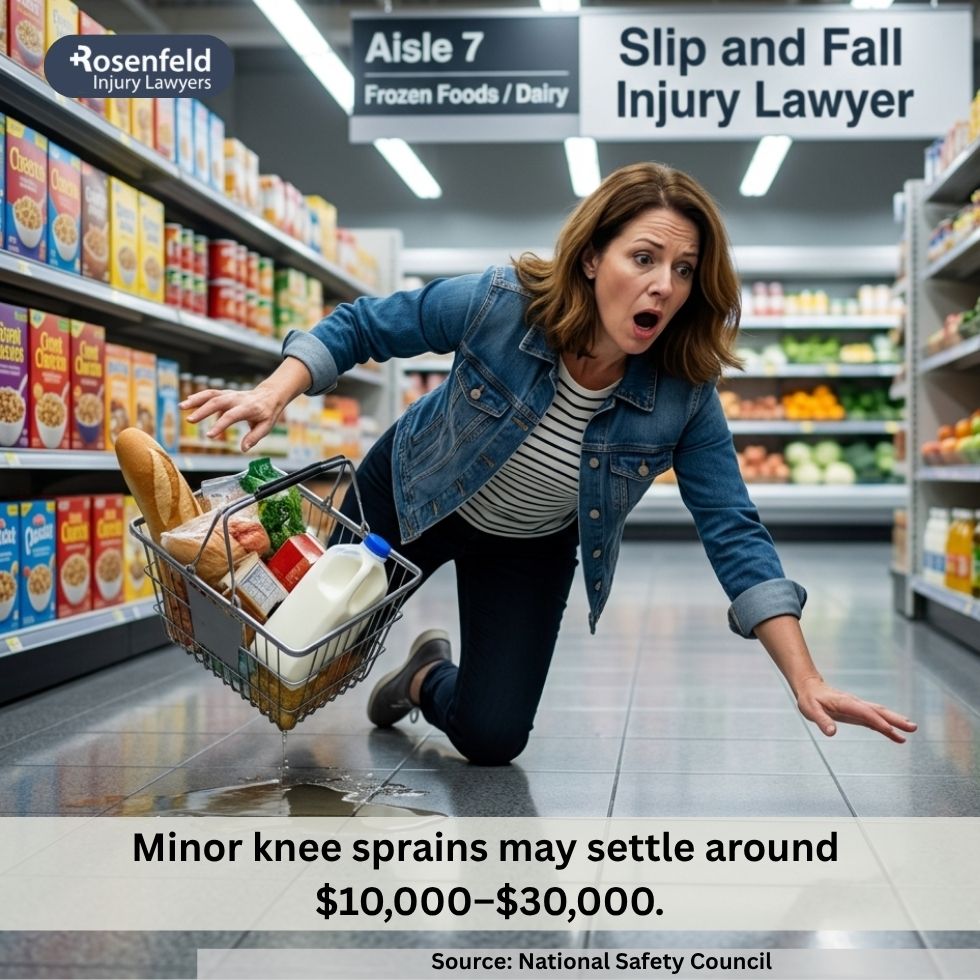 Medical expenses determine how much compensation you receive in a knee injury claim following a slip and fall accident