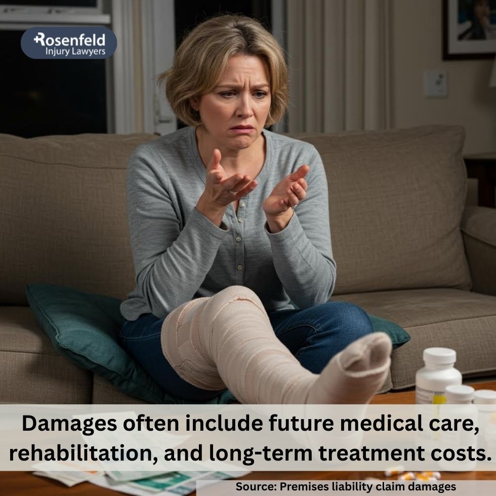 Illinois lawyer explains damages in slip and fall accident cases.