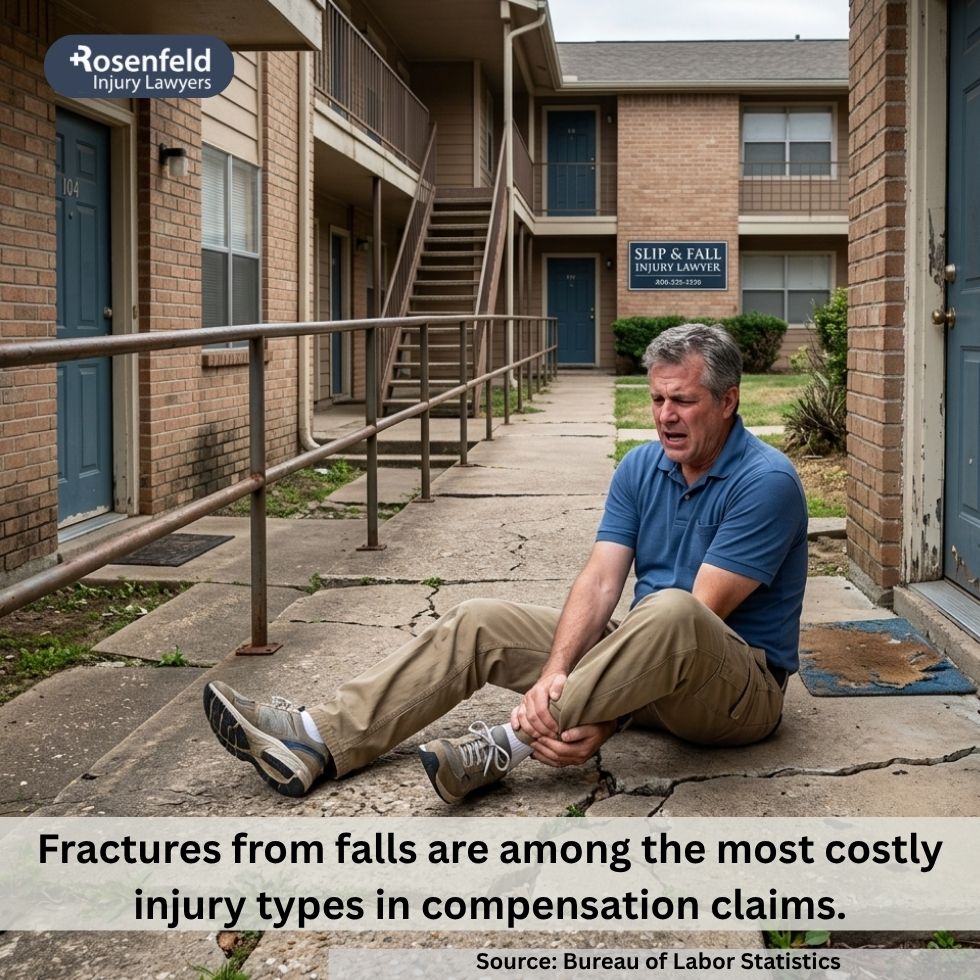 Illinois slip and fall ankle fracture claim involving lost income, pain, and recovery after a workplace or property fall