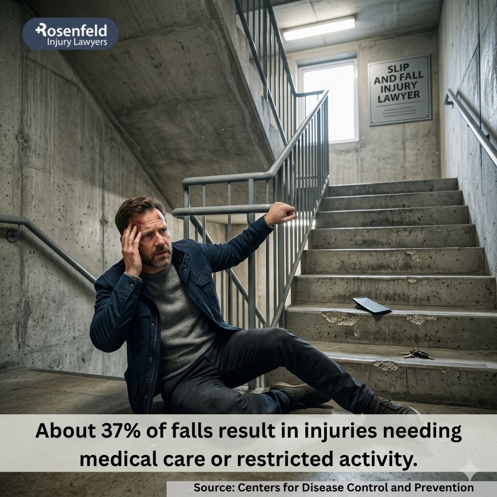 Illinois slip and fall settlement for a head injury with medical bills, medical treatment, and ongoing physical pain