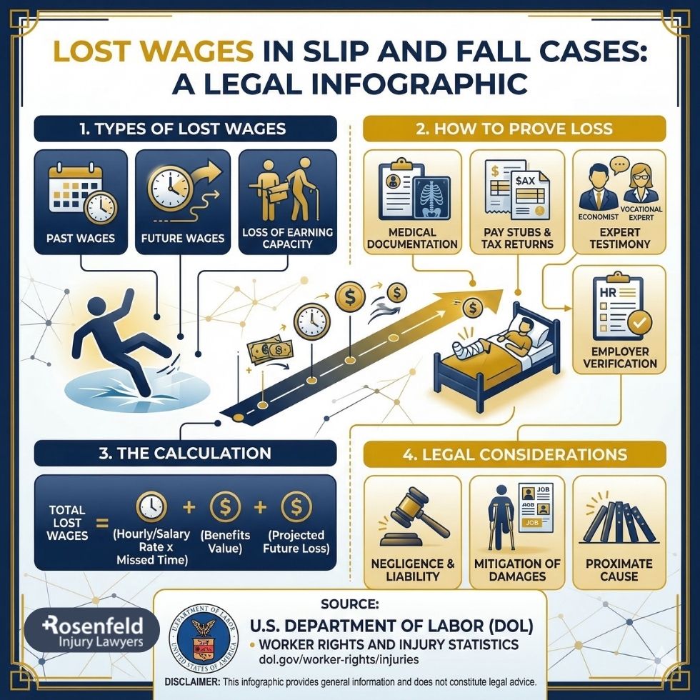 Law firm gathers evidence to prove your lost wages.