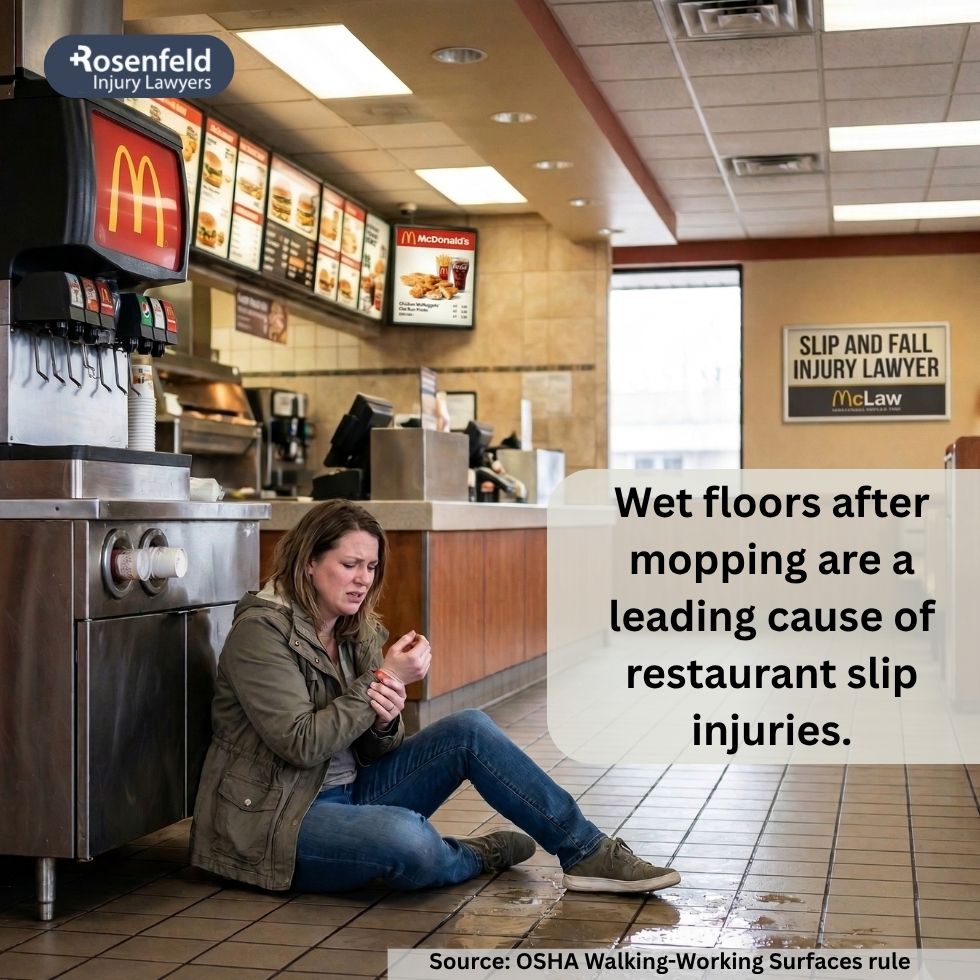 McDonald’s breached its duty to clean spills promptly and fix uneven surfaces leading to subsequent injuries