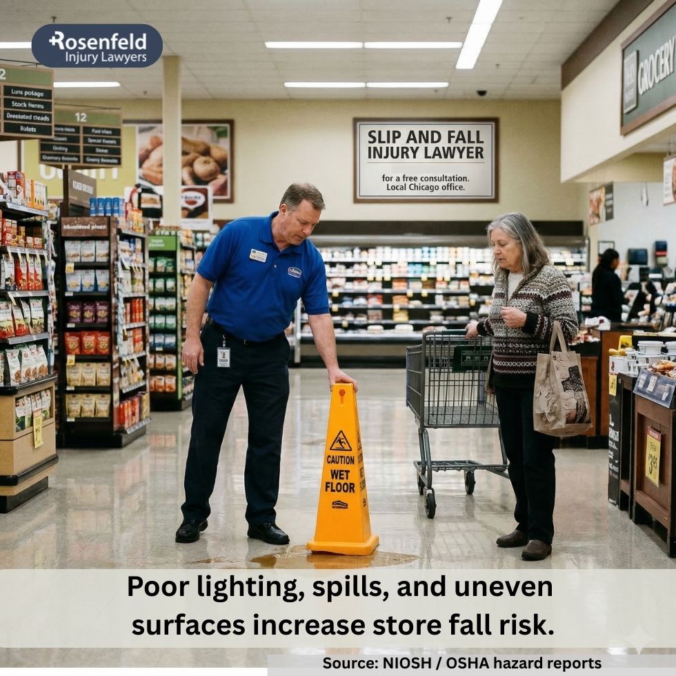 Property owner owed a duty of care to customers to prevent slips and falls.