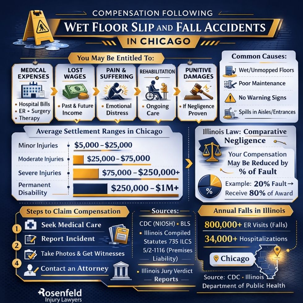 Lawyer helping a client seek justice after a slip and fall accident.