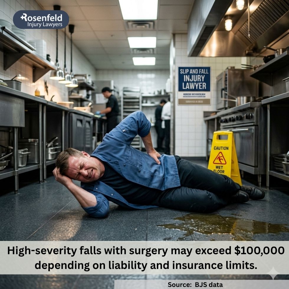 The more severe the injury the higher the settlement amount.