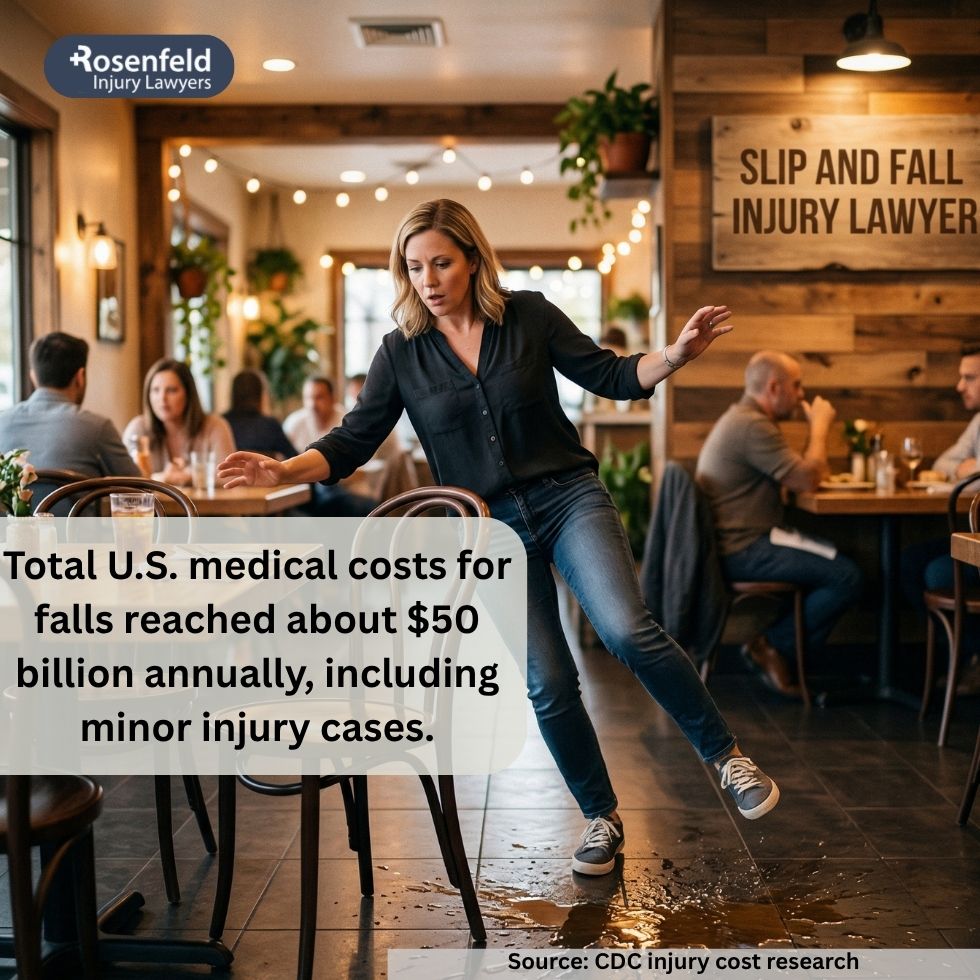 An attorney helps slip and fall injury victims.