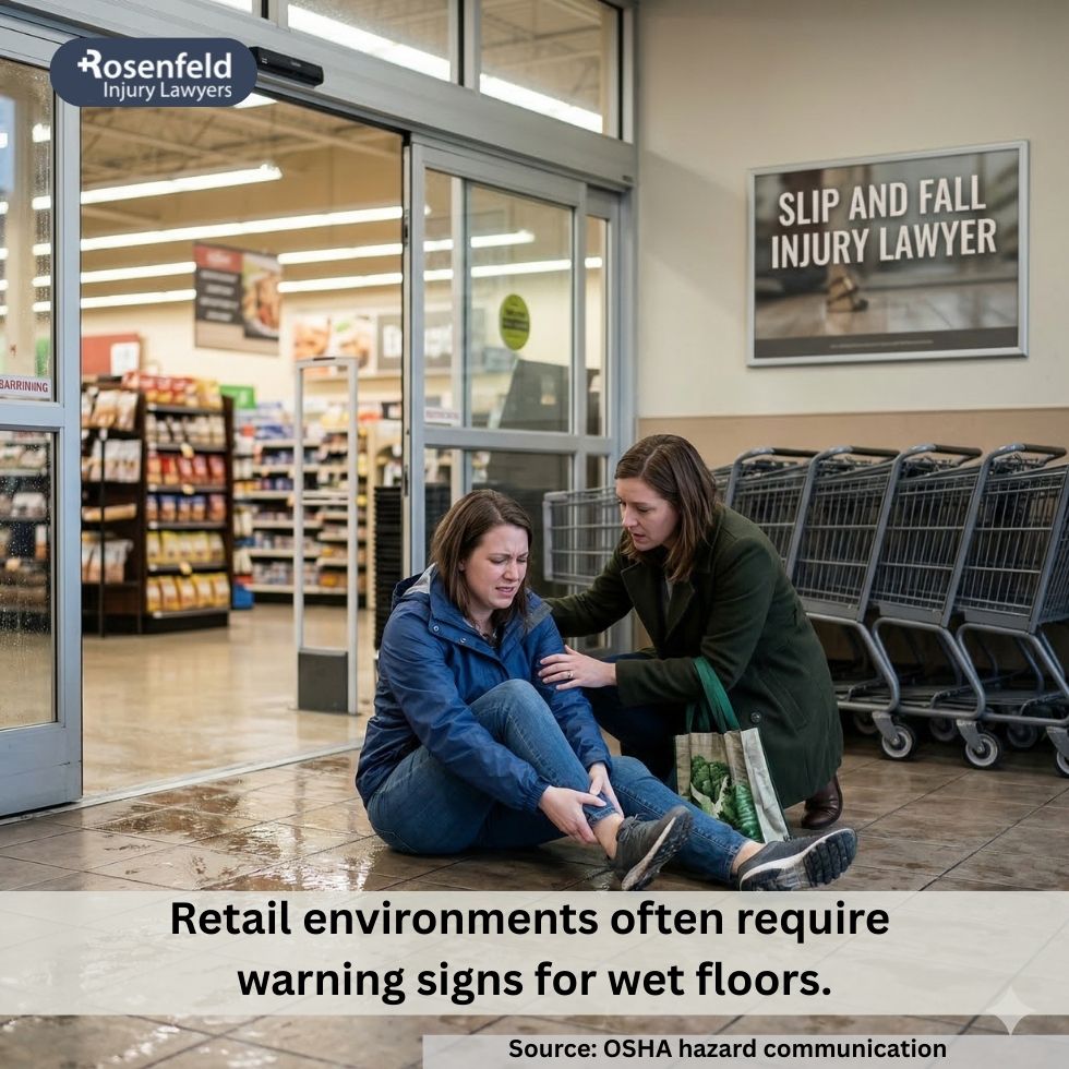 all lawsuits filed after a slip in a Chicago store.