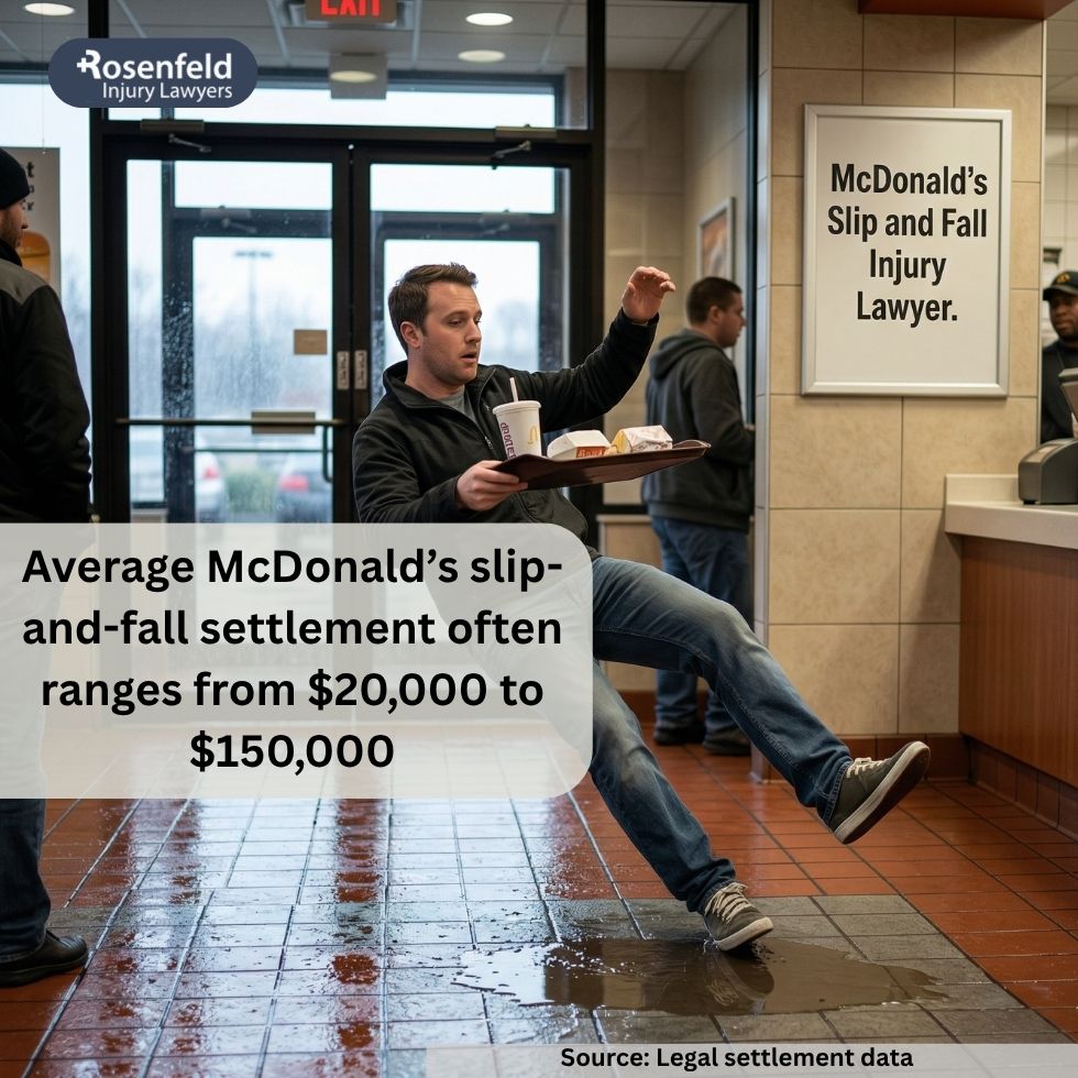 claim after a slip and fall at McDonald’s and subsequent injuries