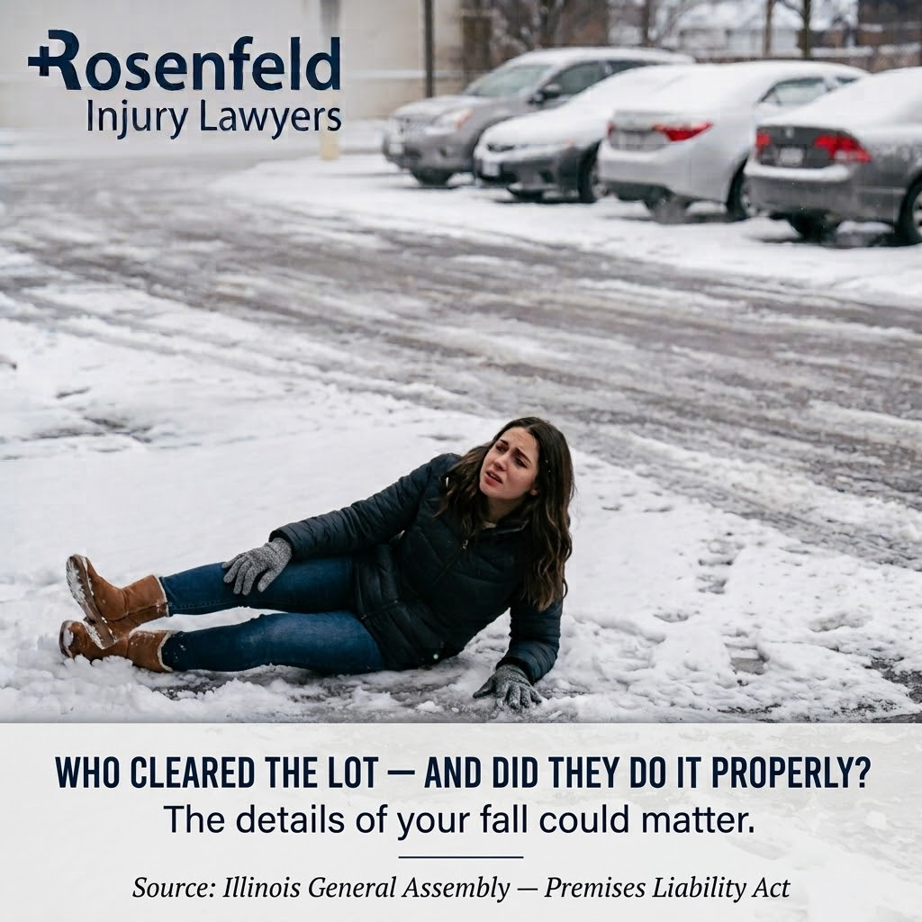 can you sue the snow removal company after a fall