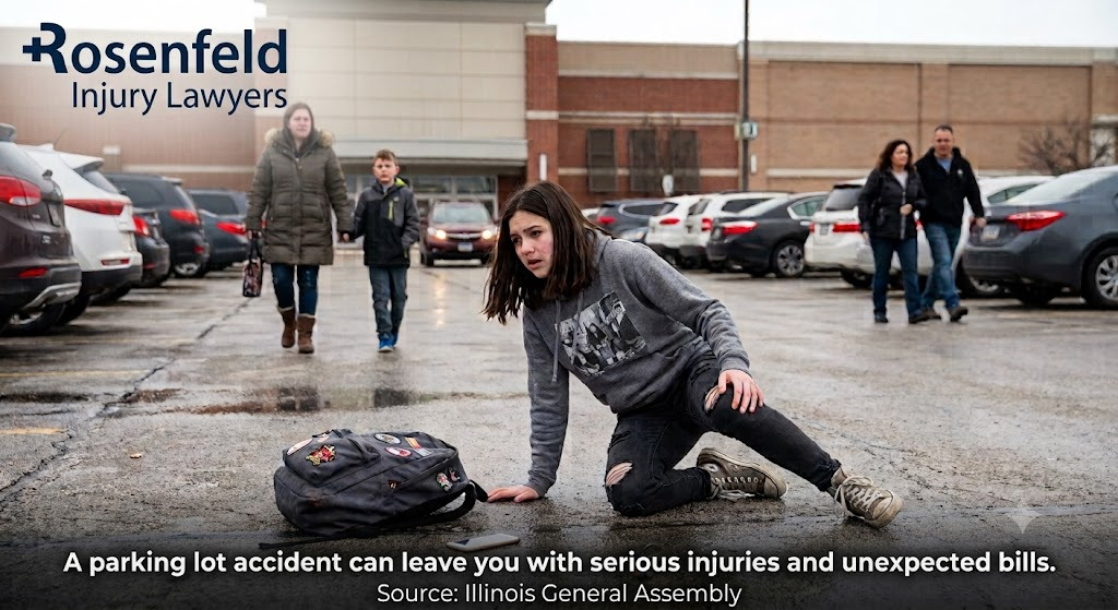 woodfield mall parking lot accident who is liable