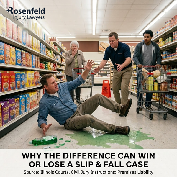 a men slipped at grocery store