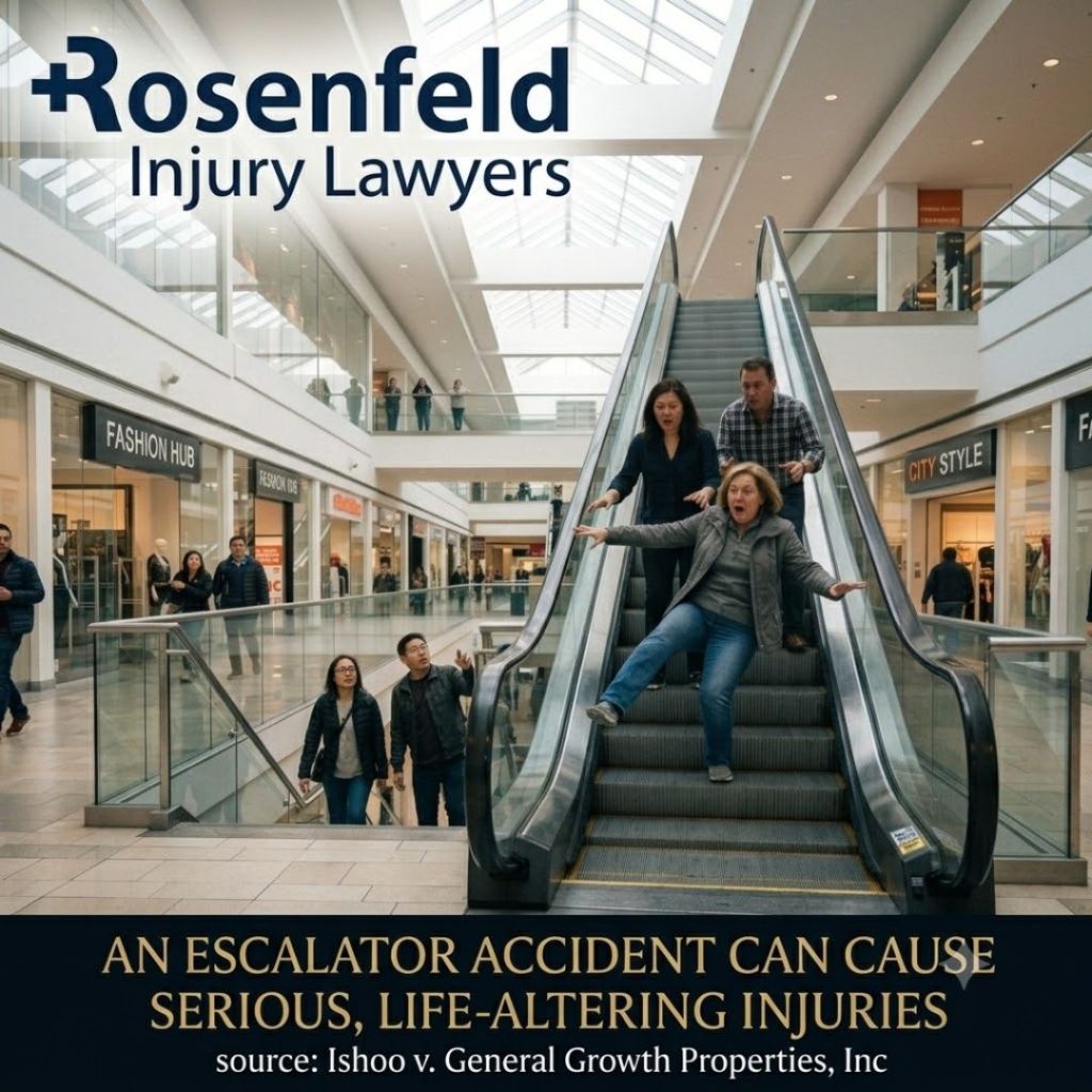 escalators, elevators and mall stairwells