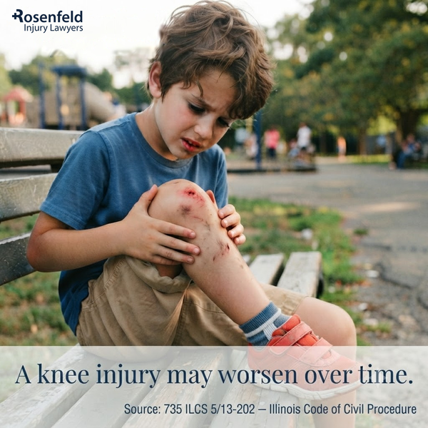 boy having knee injury
