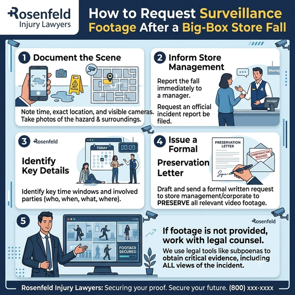 5 steps to request surveillance footage after a big-box store fall claim