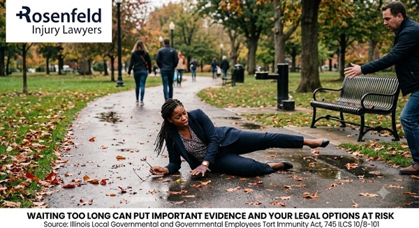 women slipped at park